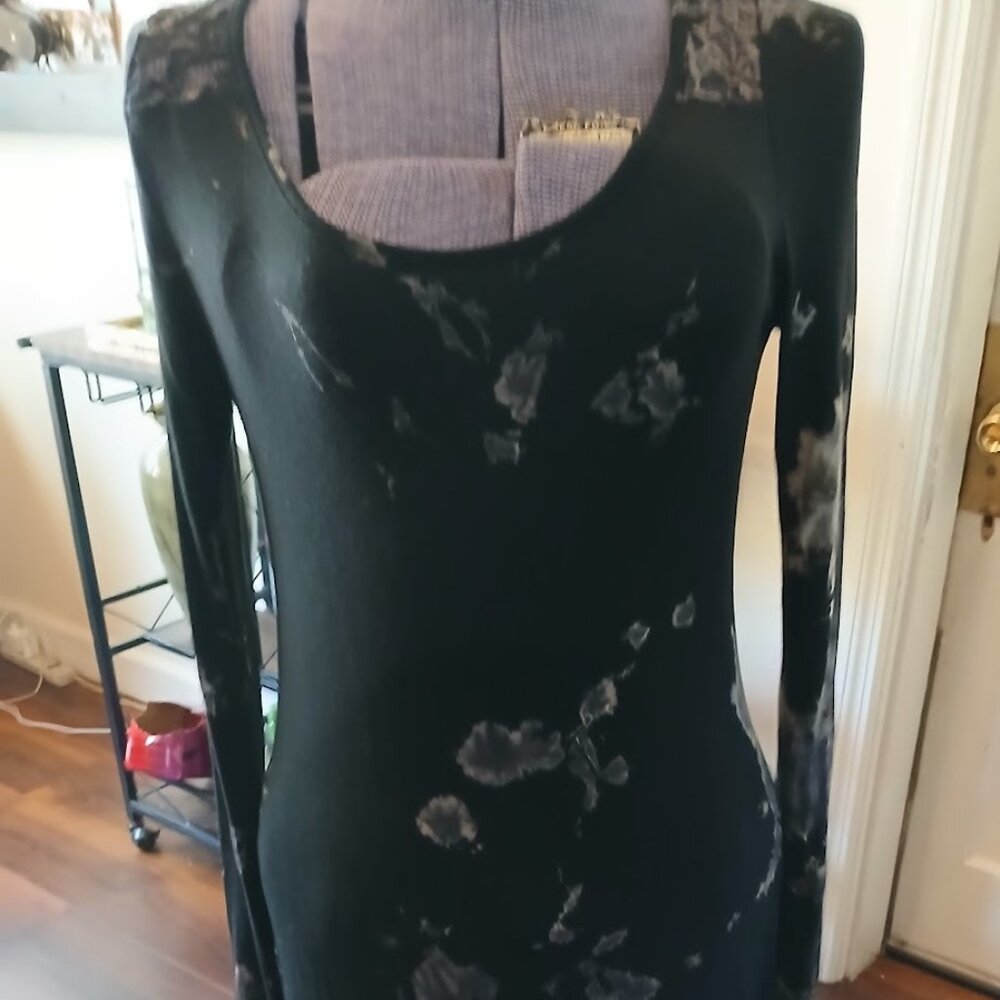 Olivia High Low Bodycon Dress Long Sleeve Size Medium